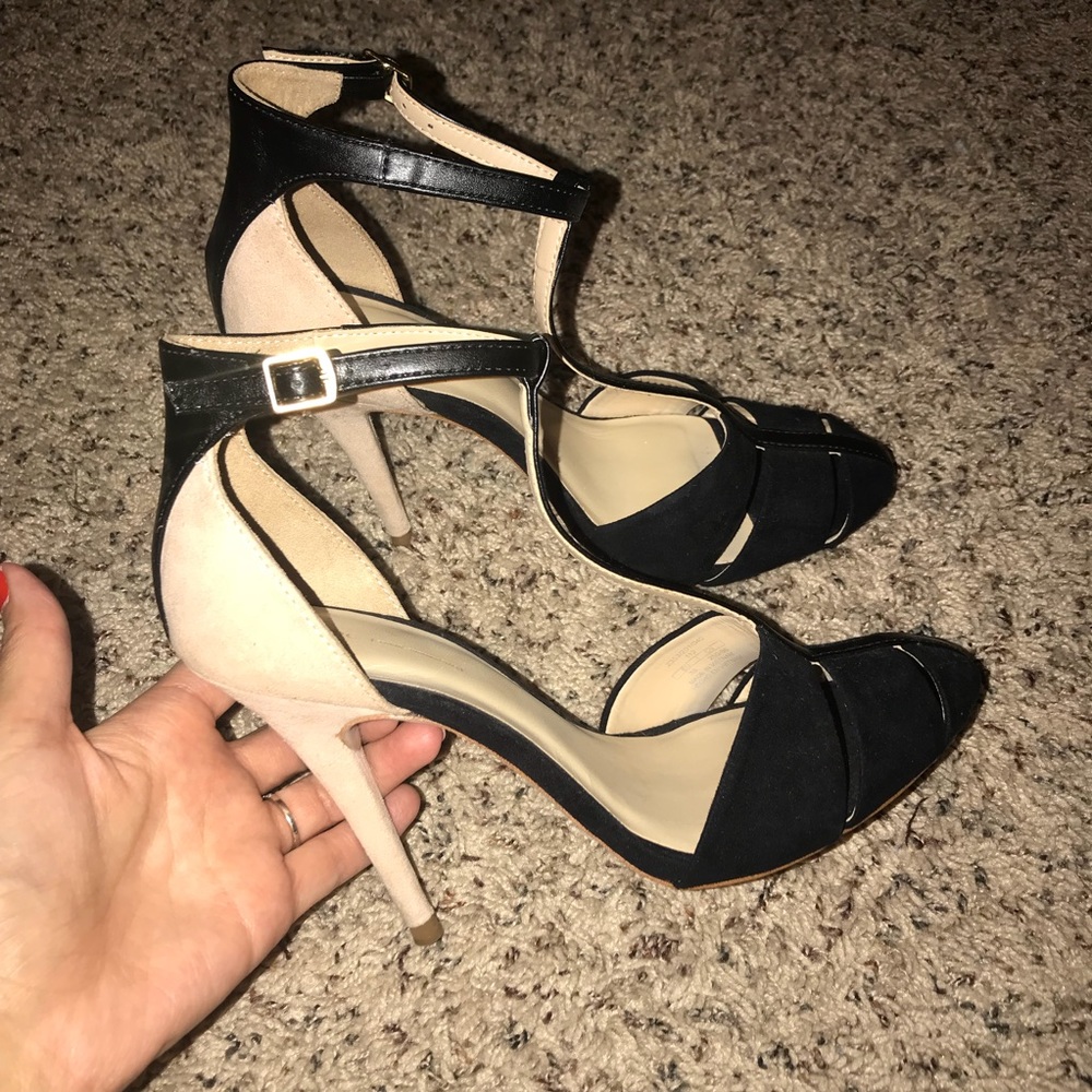 Zara heels two tone size 38 / 7.5 EUC